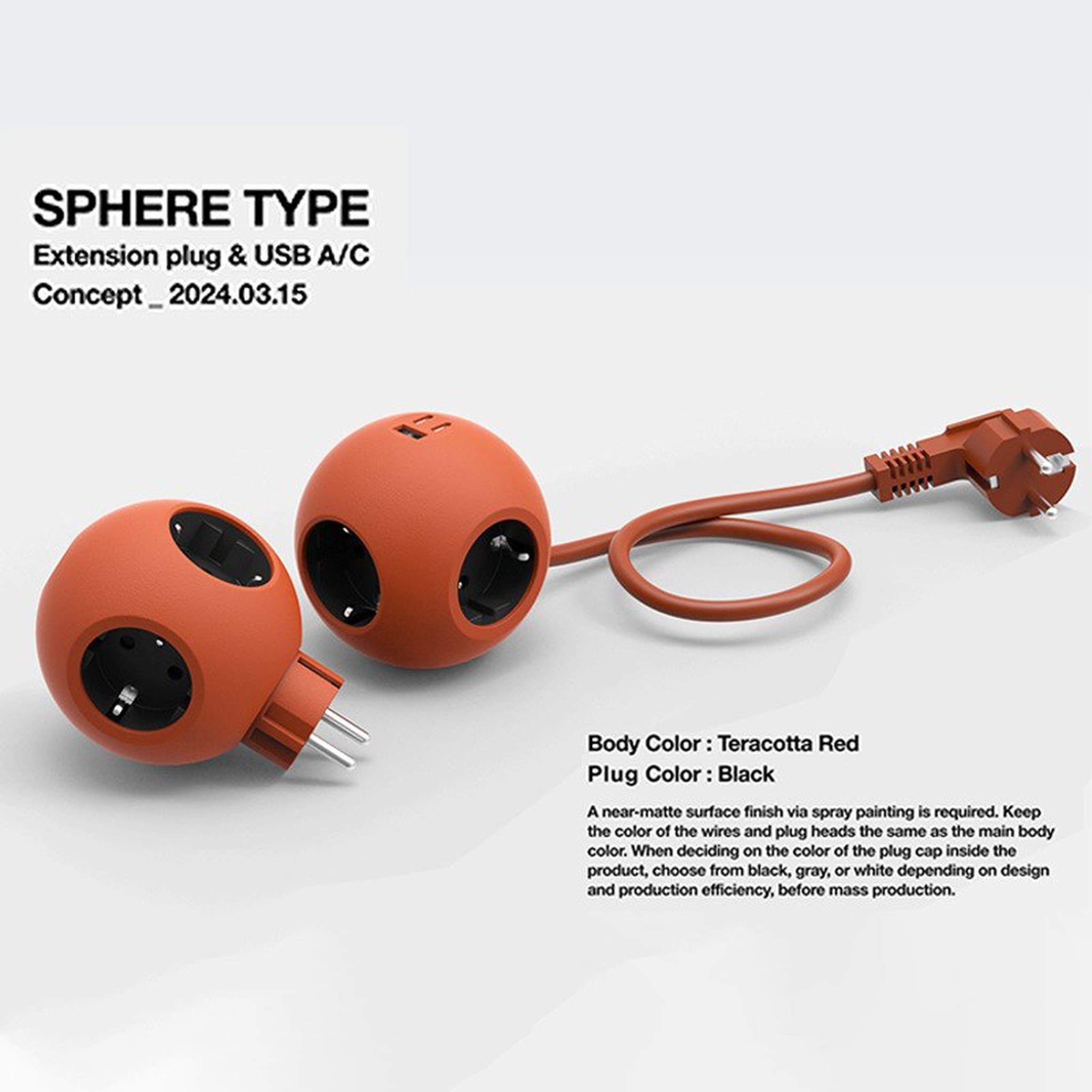 Многофункциональный европейский удлинитель SUOMA с USB (ID-108)