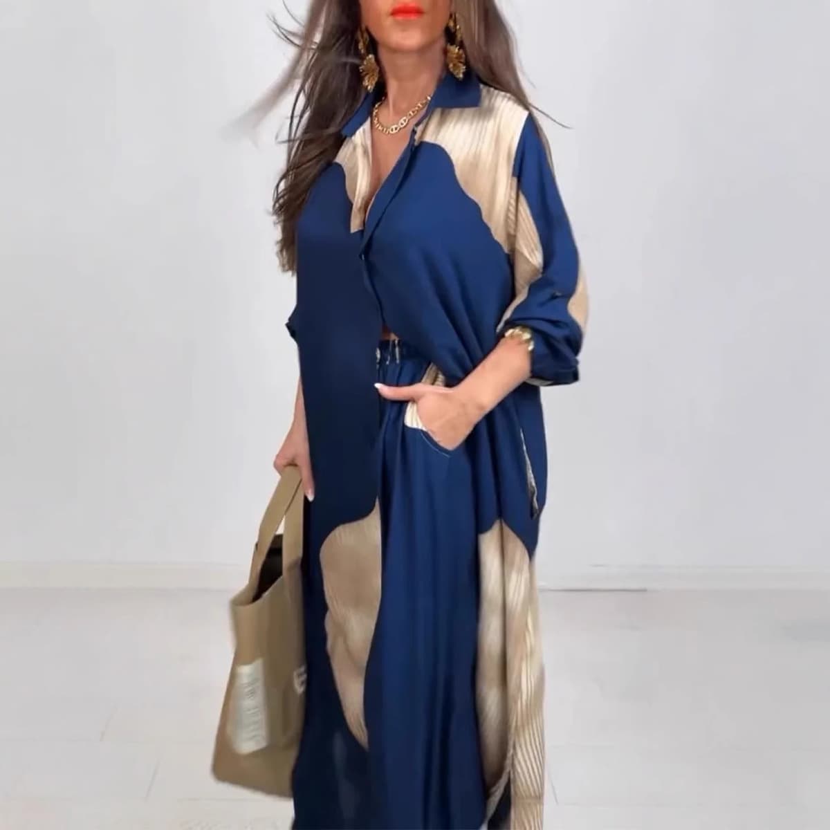 Spot 2025: популярный в Европе и Америке женский кардиган Amazon с принтом, топы и брюки с принтом, рабочая одежда,...