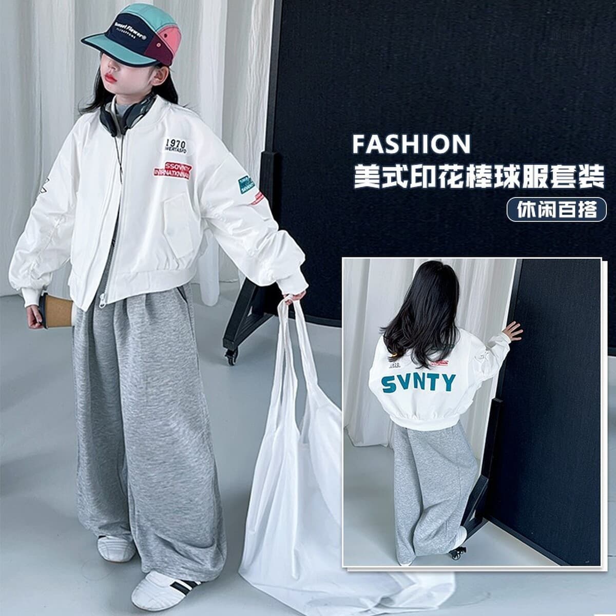 Детская куртка в американском стиле с принтом, весна-осень 2025, новая модель в корейском стиле, детская бейсбольная форма,...