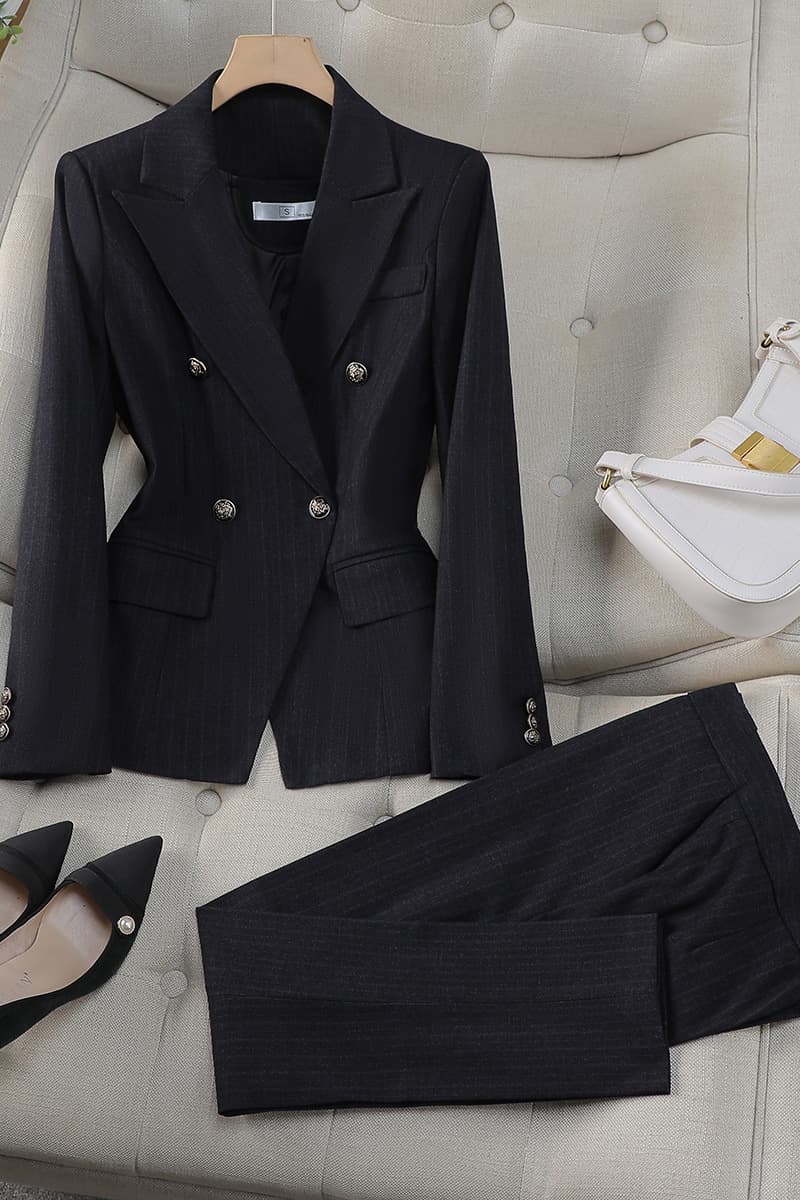 Премиум чувство двубортный красный костюм профессиональный костюм женский трансграничный новый темперамент богиня Fan модная...