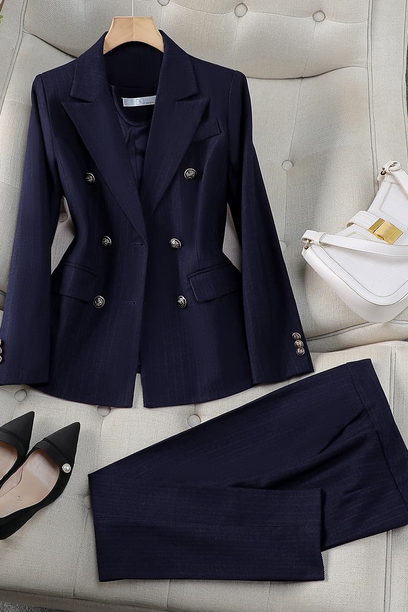 Премиум чувство двубортный красный костюм профессиональный костюм женский трансграничный новый темперамент богиня Fan модная...