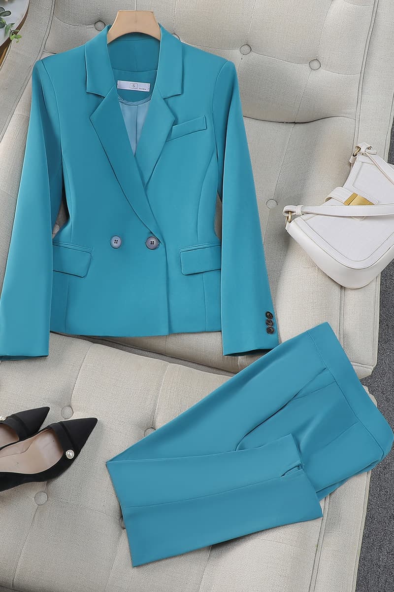 Премиум чувство двубортный красный костюм профессиональный костюм женский трансграничный новый темперамент богиня Fan модная...