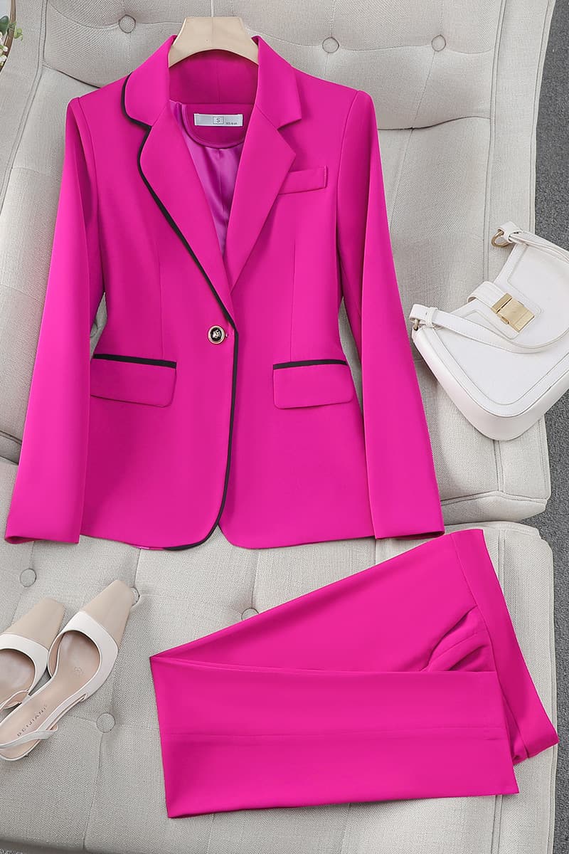 Премиум чувство двубортный красный костюм профессиональный костюм женский трансграничный новый темперамент богиня Fan модная...