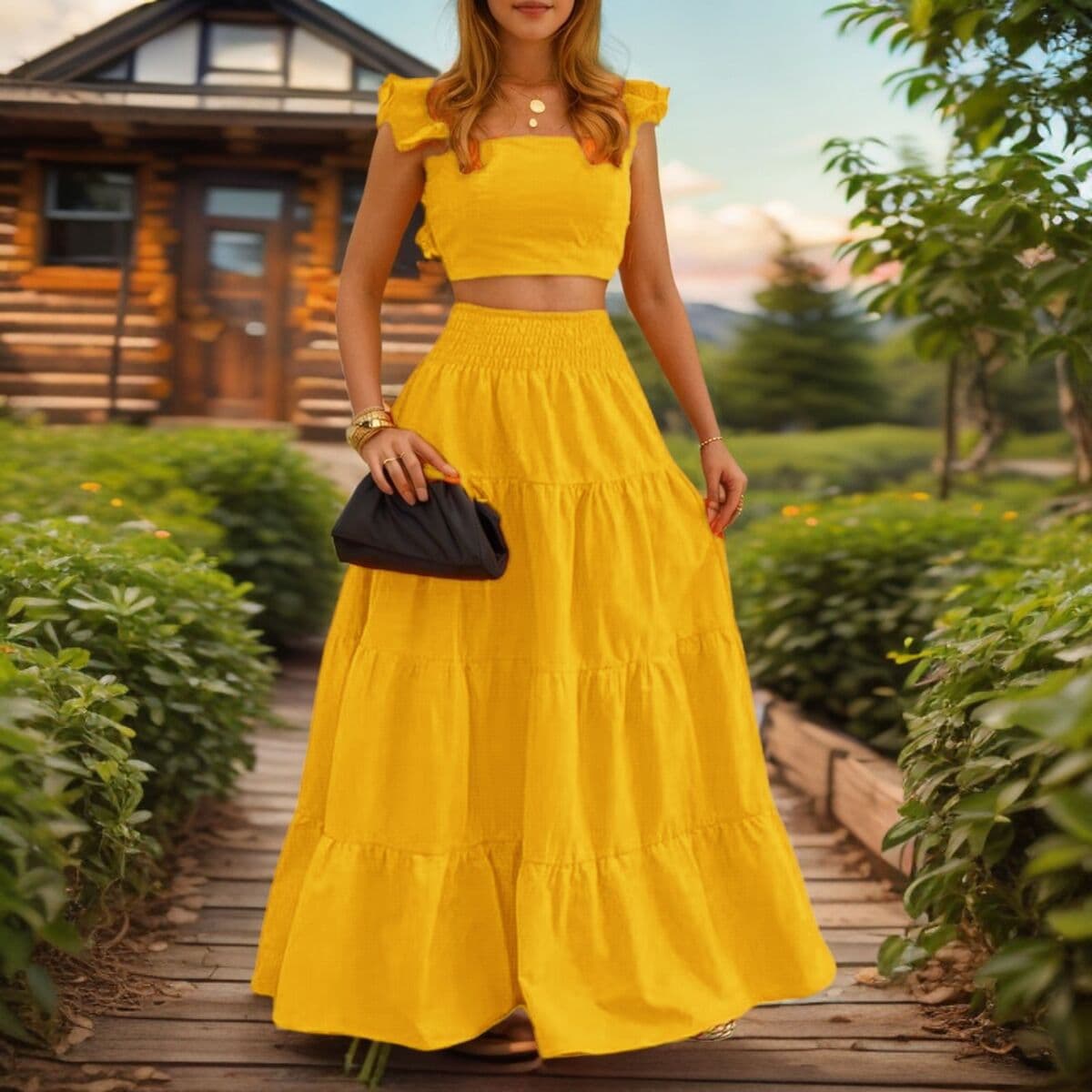 Европейская и американская трансграничная внешняя торговля, женское однотонное сексуальное платье с рюшами и французскими...