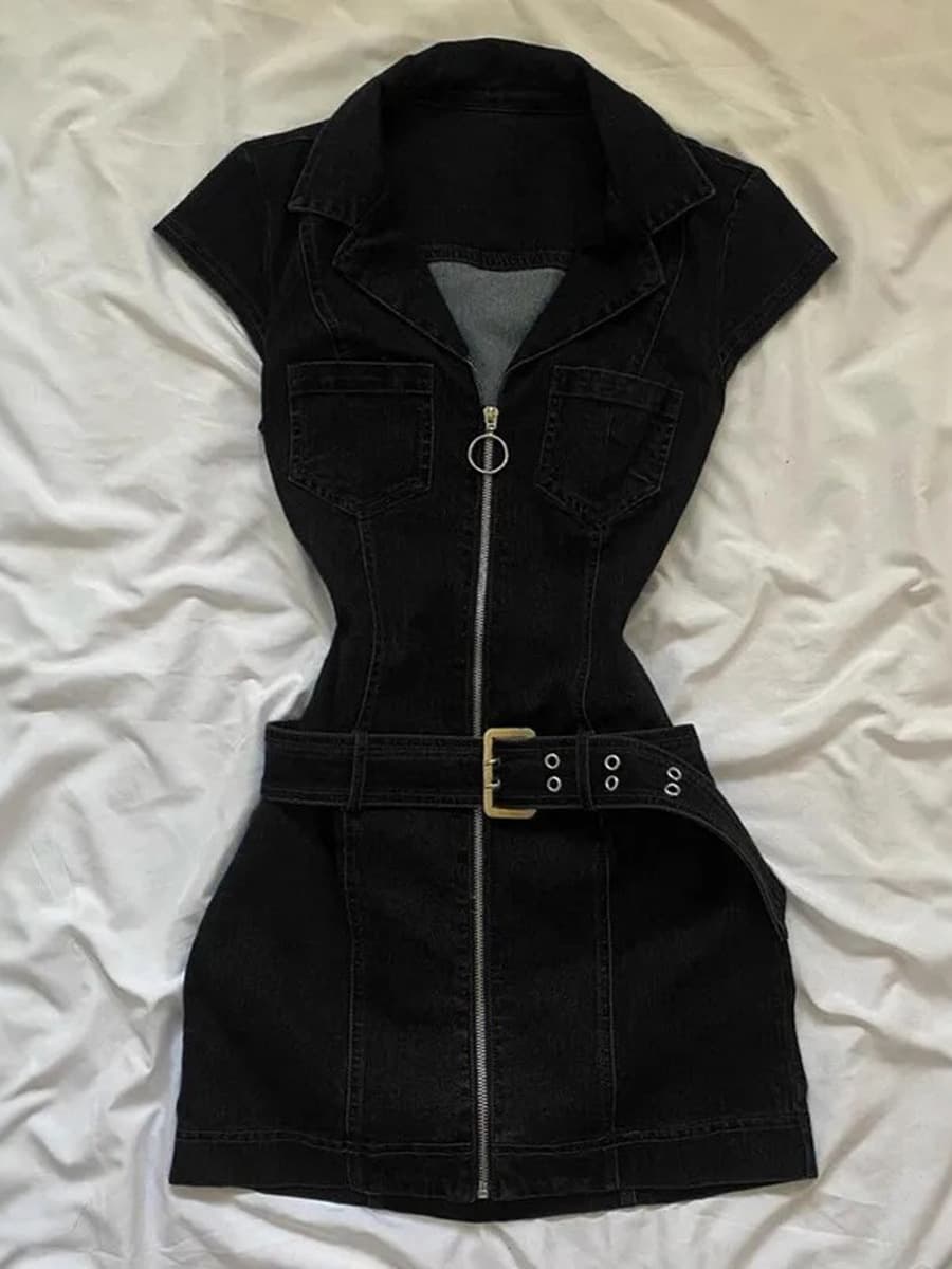 Весенне-летнее новое популярное джинсовое платье без рукавов в стиле ретро для девочек, женская нишевая дизайнерская...