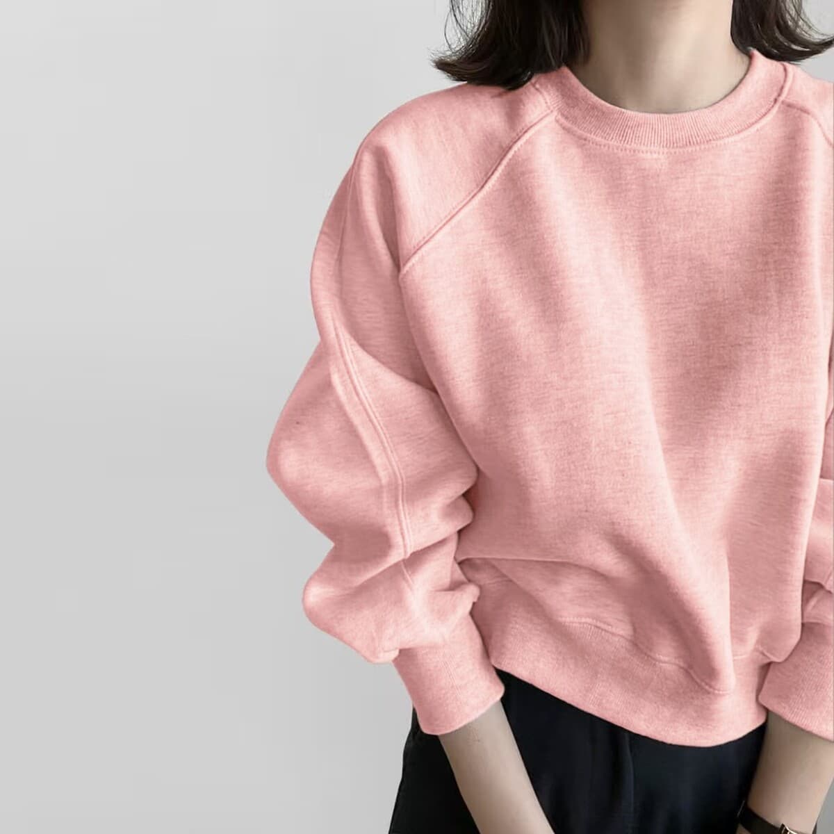 Женская толстовка, новинка 2025 года, модная модная стильная весенне-осенняя флисовая утолщенная короткая миниатюрная серая...