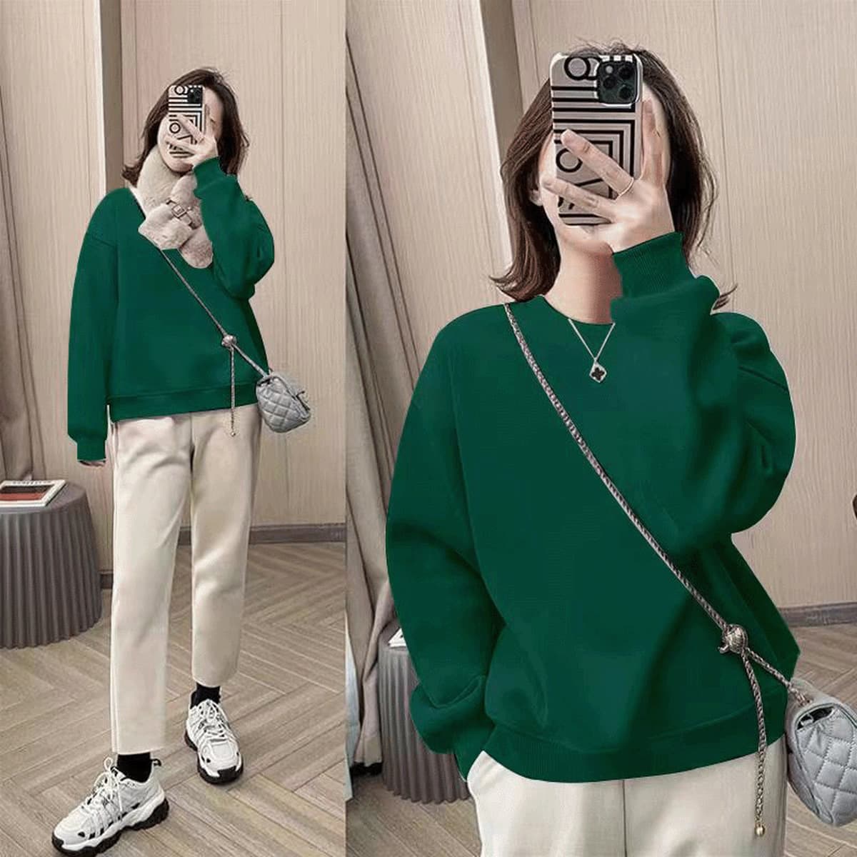 Толстовка с круглым вырезом женский весенний и осенний 2024 новый взрывной