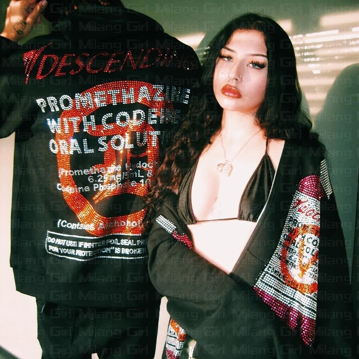 Свитер Y2K Осенняя Женская толстовка с капюшоном на молнии с принтом черепа паука с длинным рукавом Куртка с капюшоном...