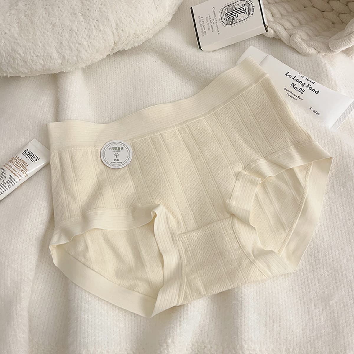 7A антибактериальное нижнее белье из хлопка для девочек, бесшовные хлопковые Женские Треугольные шорты со средней талией для...