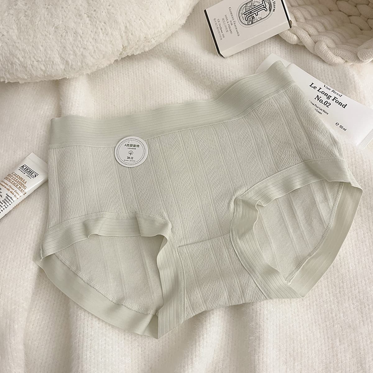 7A антибактериальное нижнее белье из хлопка для девочек, бесшовные хлопковые Женские Треугольные шорты со средней талией для...