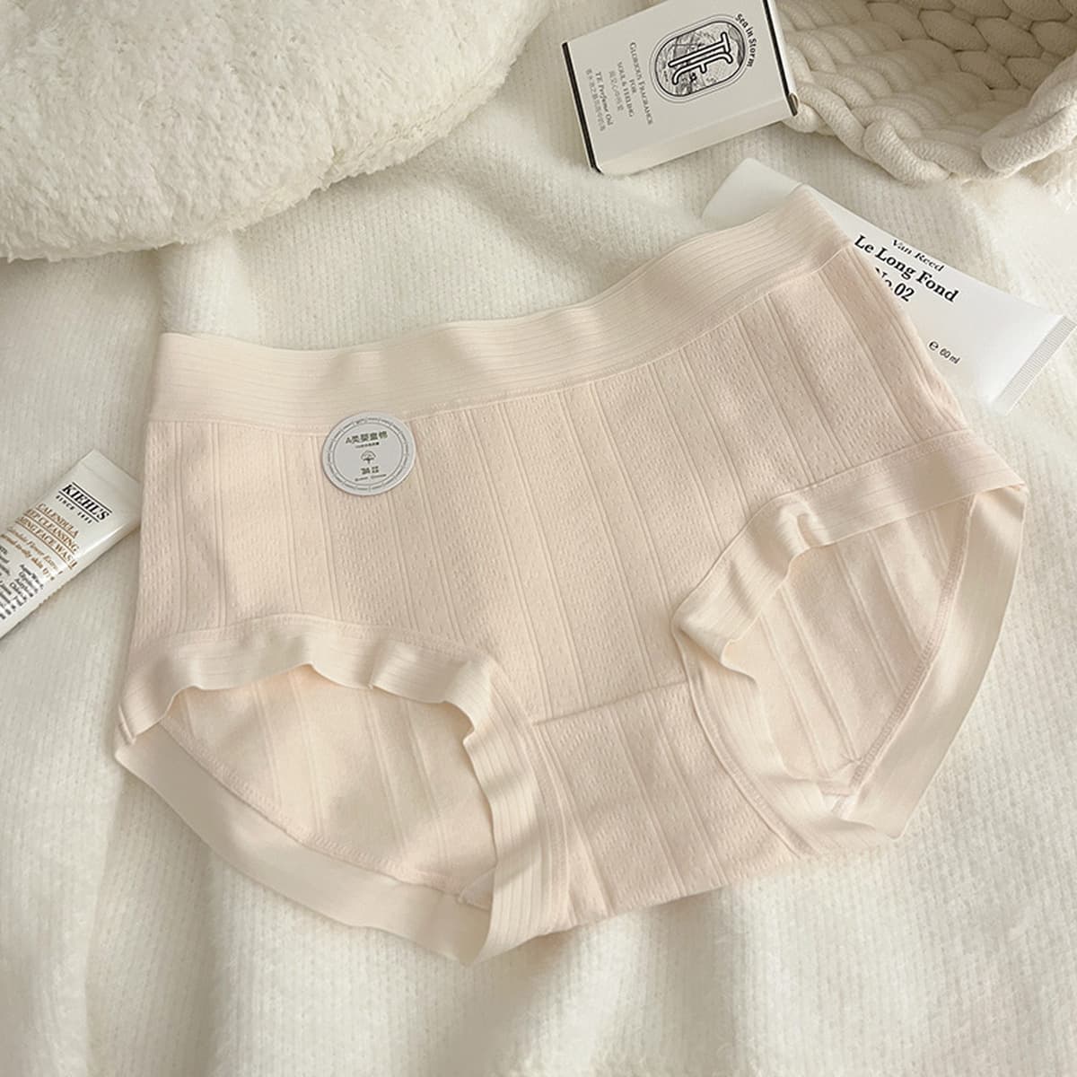 7A антибактериальное нижнее белье из хлопка для девочек, бесшовные хлопковые Женские Треугольные шорты со средней талией для...