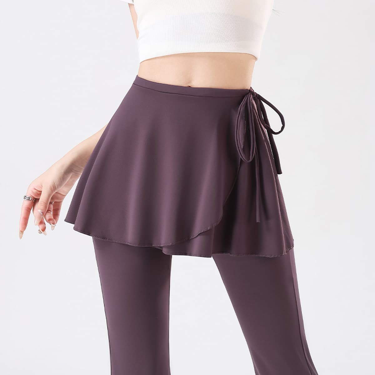 Женская юбка для йоги, предотвращающая смущение, новая юбка с защитой от воздействия, ультракороткая юбка для фитнеса, бега...