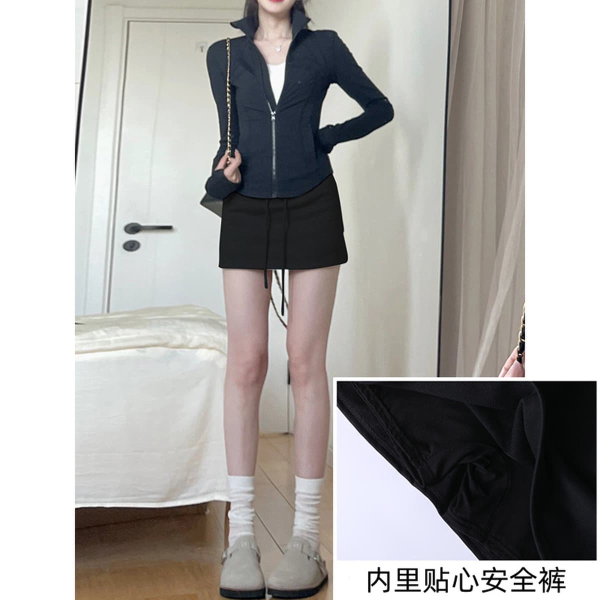 Tmall Douyin качественная сексуальная спортивная короткая юбка для женщин, новинка 2025 года, повседневная полуюбка...