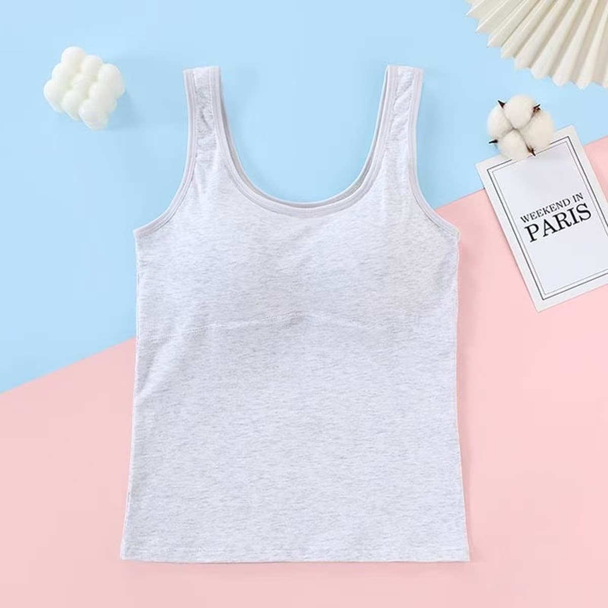 Майка-белье из чистого хлопка для девочек для периода развития, подходит для учащихся средних школ, подростков и девочек...