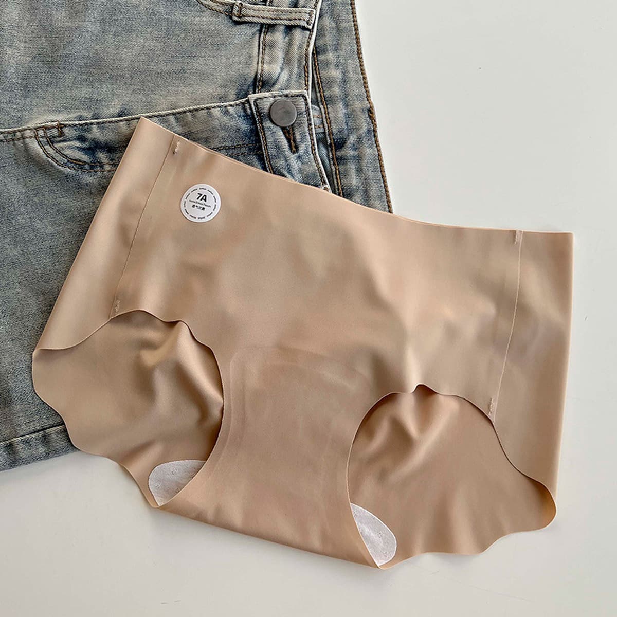 Волнистые штаны больших размеров действительно удобны ~ 7A Антибактериальные бесследные высокие пули йога bi готовые...