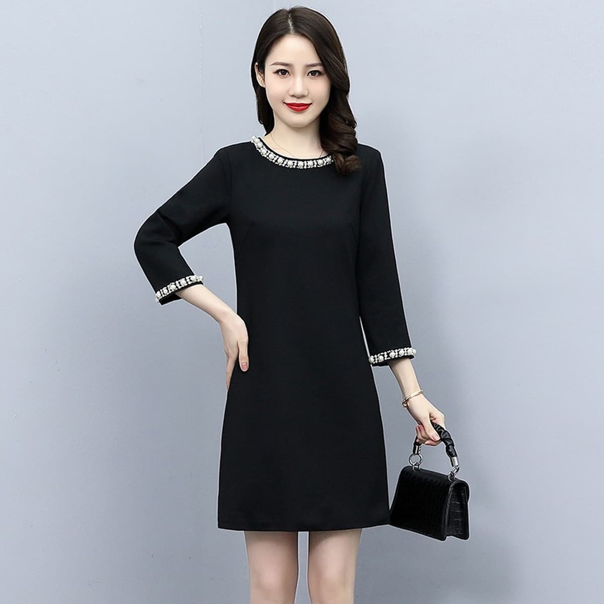 Красное платье мини, новая осенняя коллекция 2025 года, подходит для женщин, посещающих свадебные банкеты, элегантное платье...