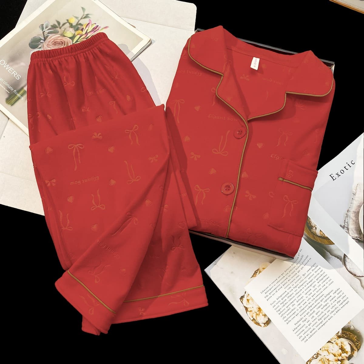 Немецкая пижама женский осенний и зимний новый кардиган с длинными рукавами