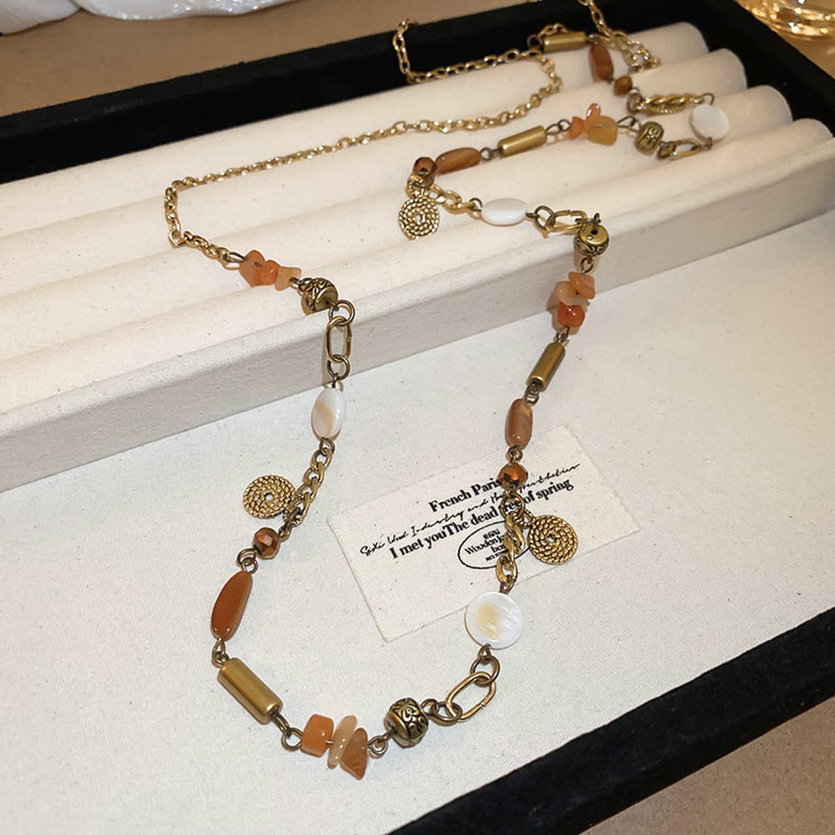 Богемное ожерелье из ракушек и бисера в стиле морского курорта, модная цепочка на ключицу, элегантное универсальное...