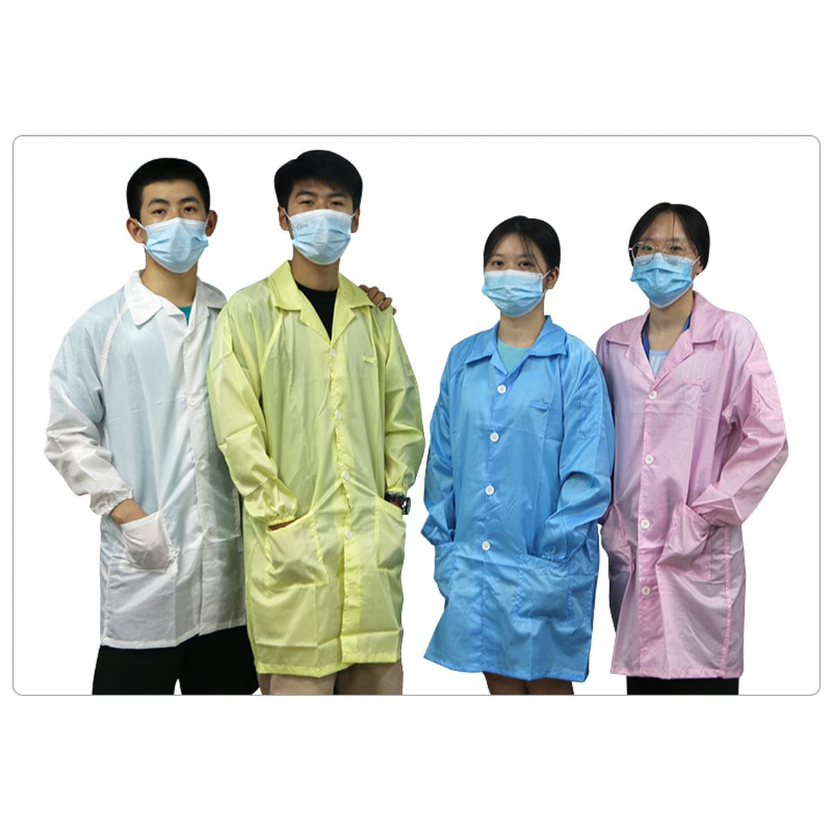 Антистатическое пальто без пыли мастерская рабочая одежда с лацканом с длинными рукавами пылепроницаемая чистая лабораторная...