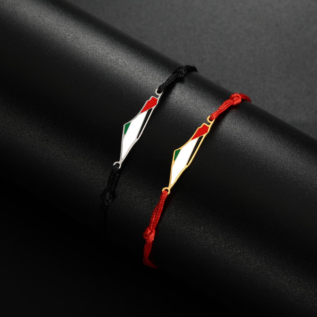 Карта Палестины двухслойная Цепочка Из Бисера Женский браслет из нержавеющей стали ювелирный браслет с подвеской подарок в...