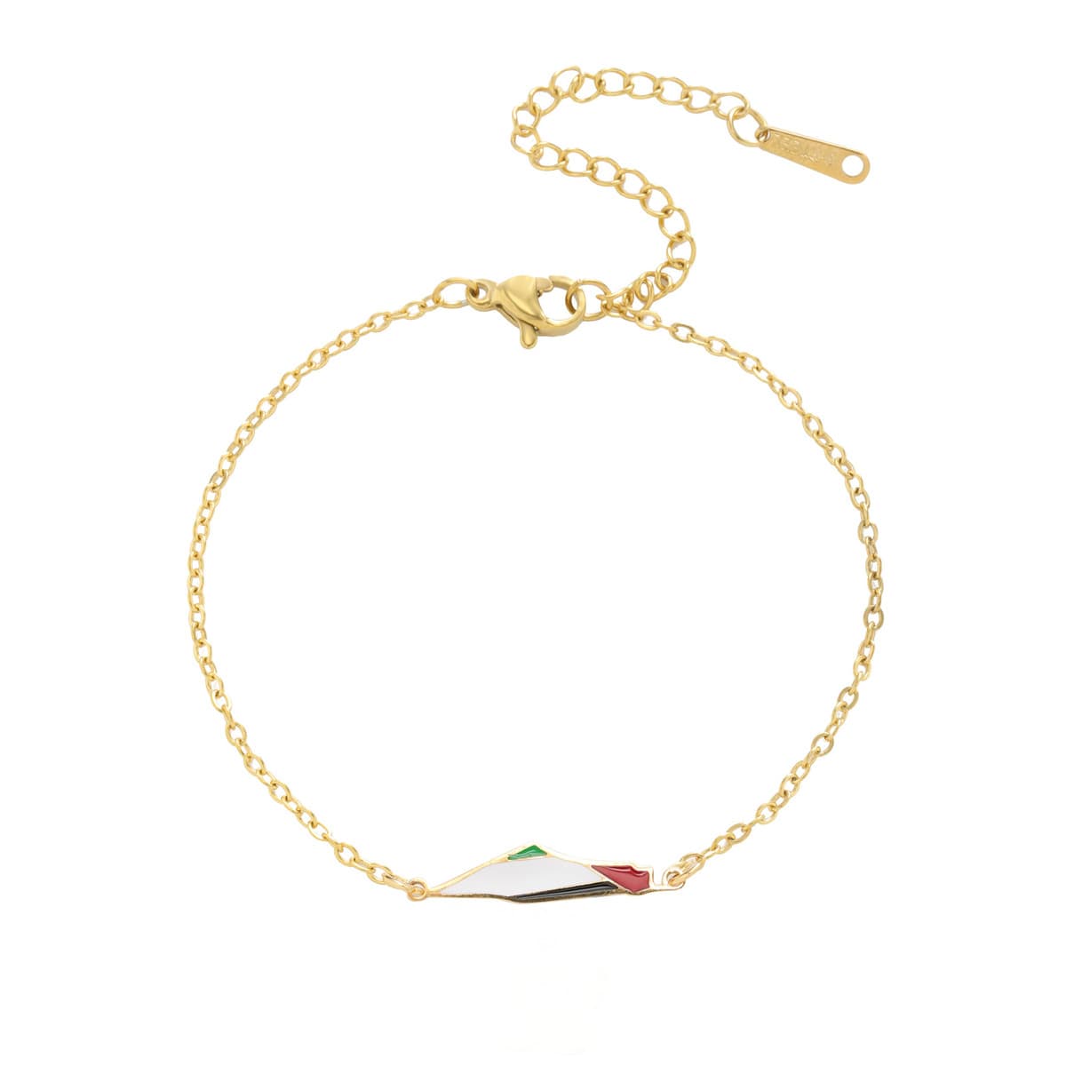 Карта Палестины двухслойная Цепочка Из Бисера Женский браслет из нержавеющей стали ювелирный браслет с подвеской подарок в...