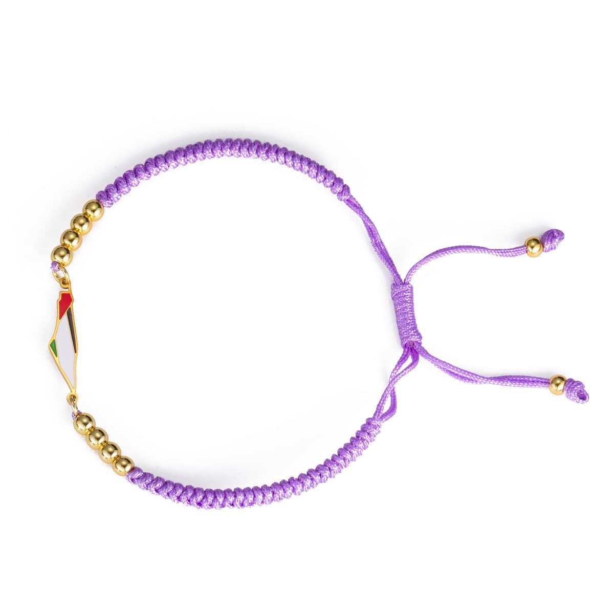 Карта Палестины двухслойная Цепочка Из Бисера Женский браслет из нержавеющей стали ювелирный браслет с подвеской подарок в...