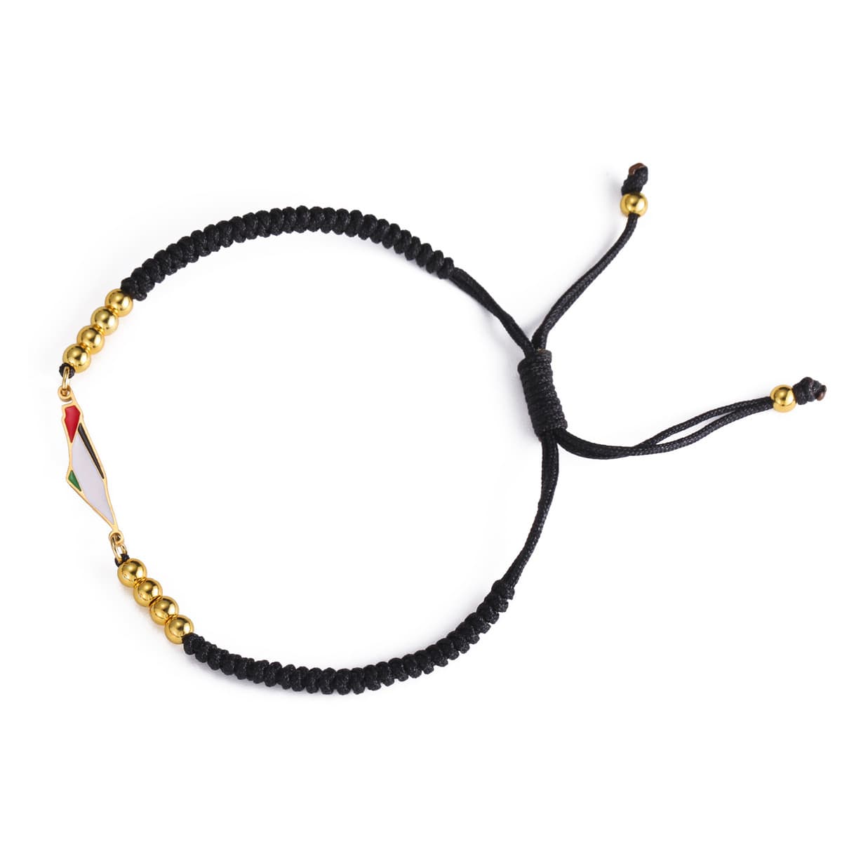 Карта Палестины двухслойная Цепочка Из Бисера Женский браслет из нержавеющей стали ювелирный браслет с подвеской подарок в...