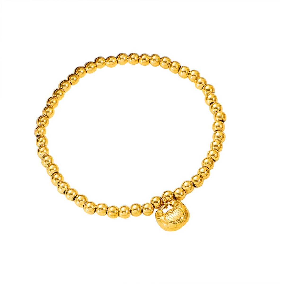 Новый китайский стиль пухлый бусины жемчуг уткла титановая сталь золотая сумка благословения браслет женщина переносит...