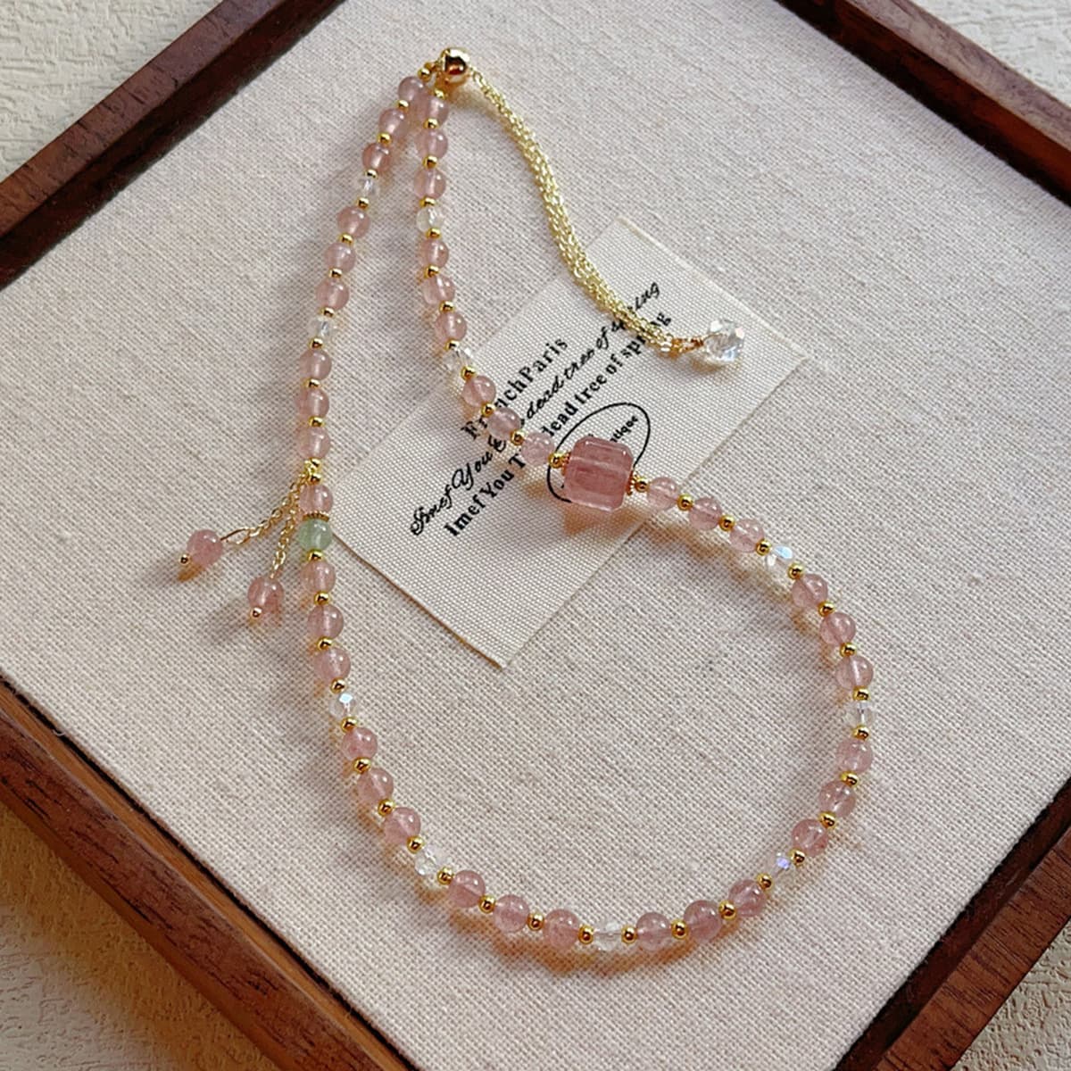 Новый женский браслет с двойным кругом и кристаллами клубники в китайском стиле, изысканный стиль, легкий роскошный браслет...