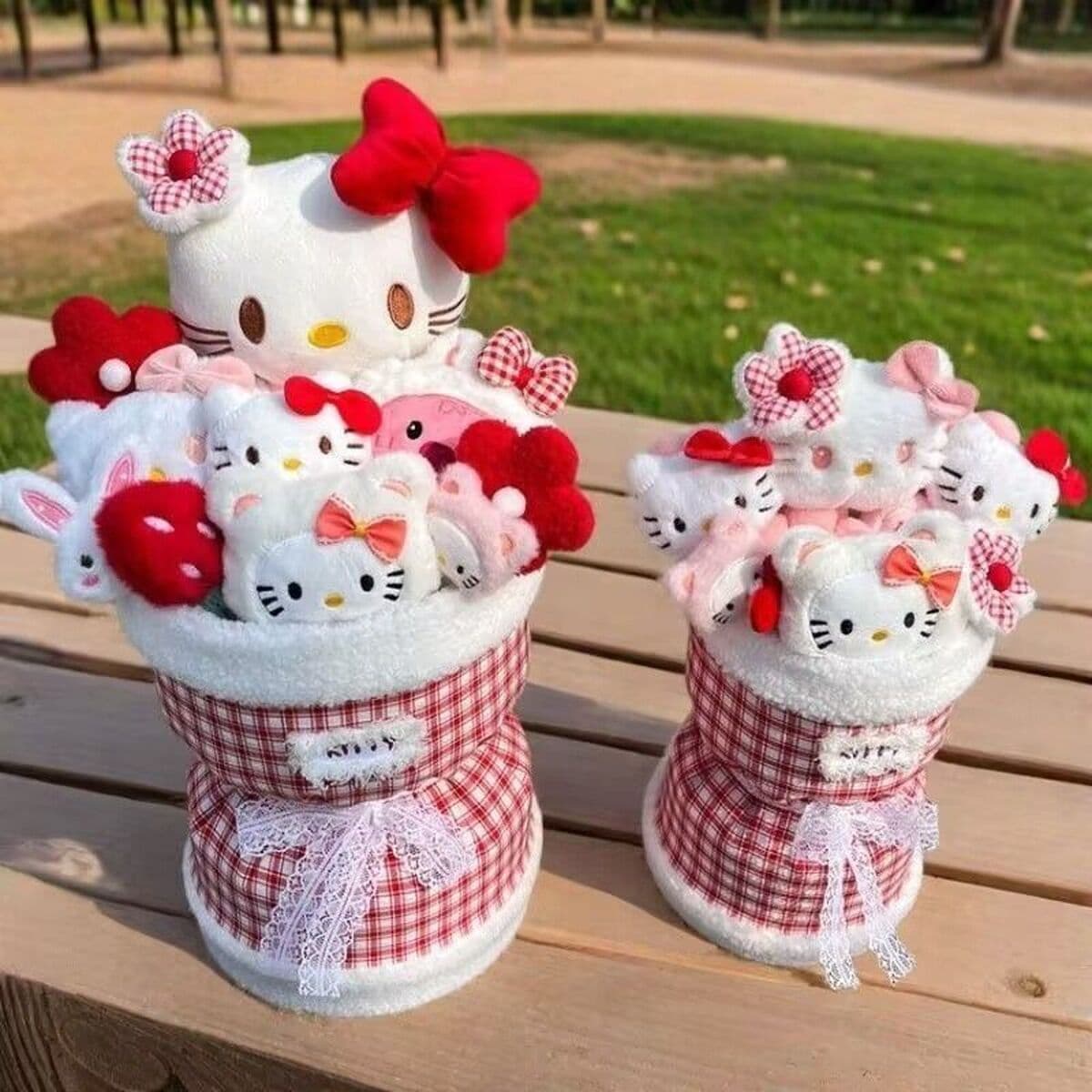 HelloKitty кукла букет девушки сердца милые плюшевые куклы цветочный подарок подарок на день рождения для подруги