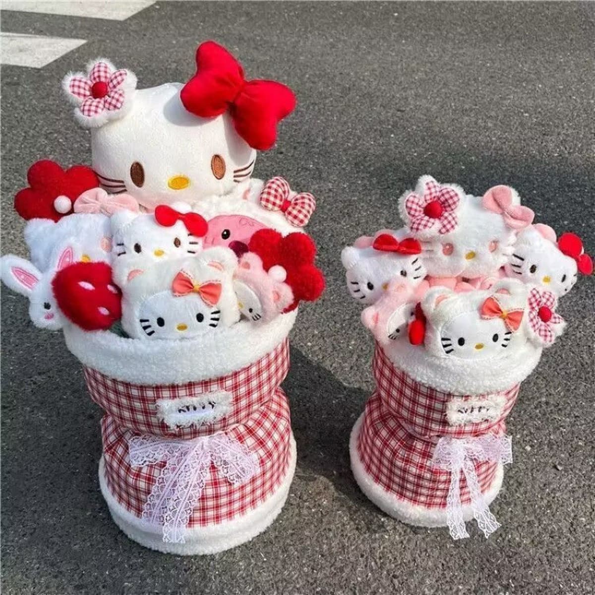 HelloKitty кукла букет девушки сердца милые плюшевые куклы цветочный подарок подарок на день рождения для подруги