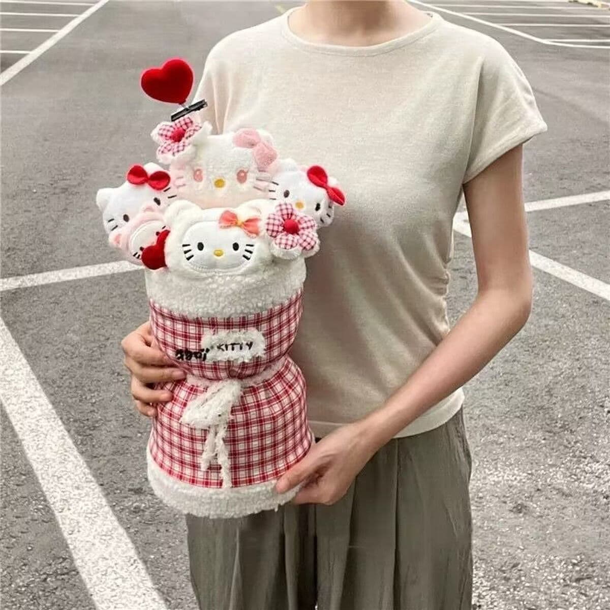 HelloKitty кукла букет девушки сердца милые плюшевые куклы цветочный подарок подарок на день рождения для подруги