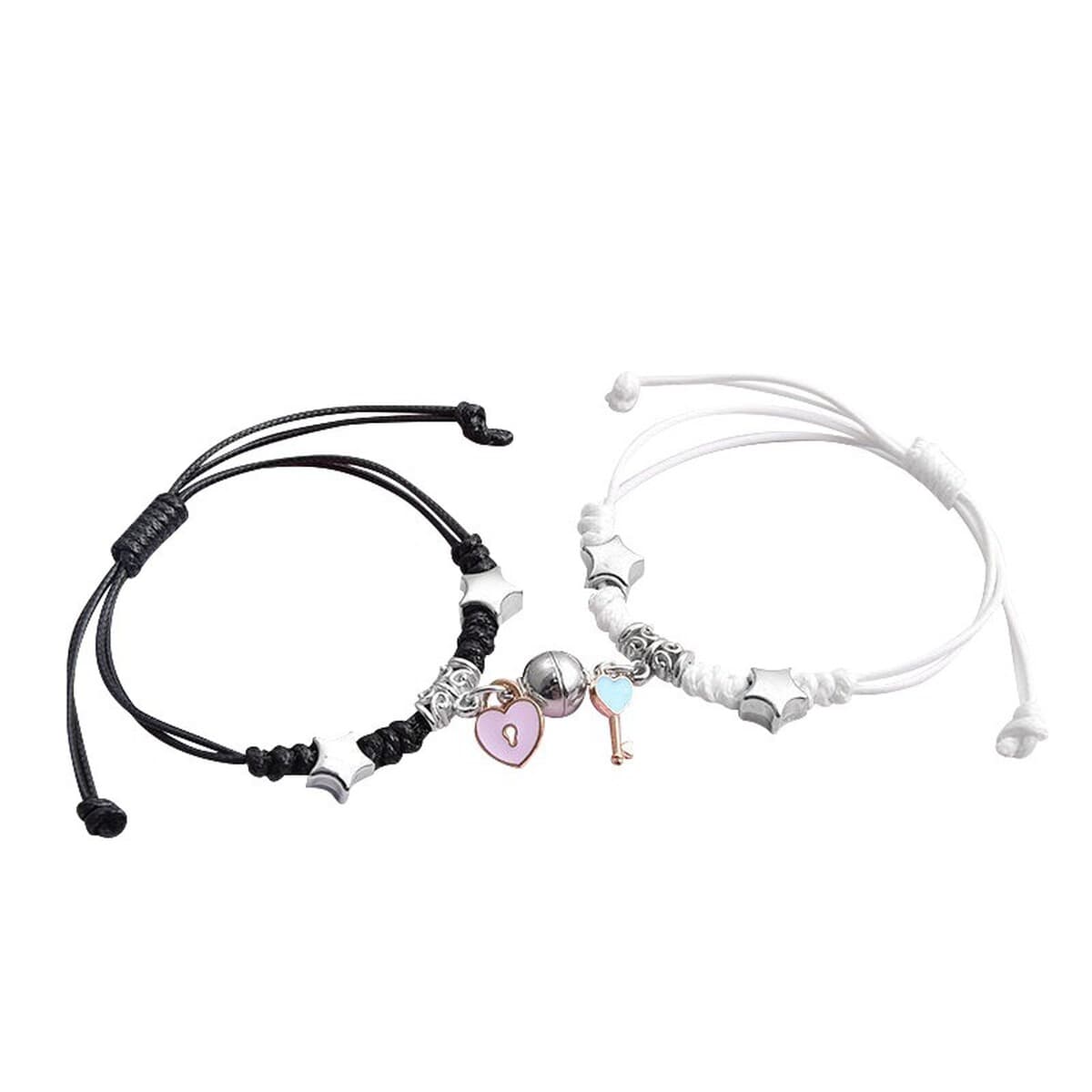 Магнитный пара сосать браслет для парня милый и свежий Подготовка пары BFF студент Ручная Веревка женский памятный подарок