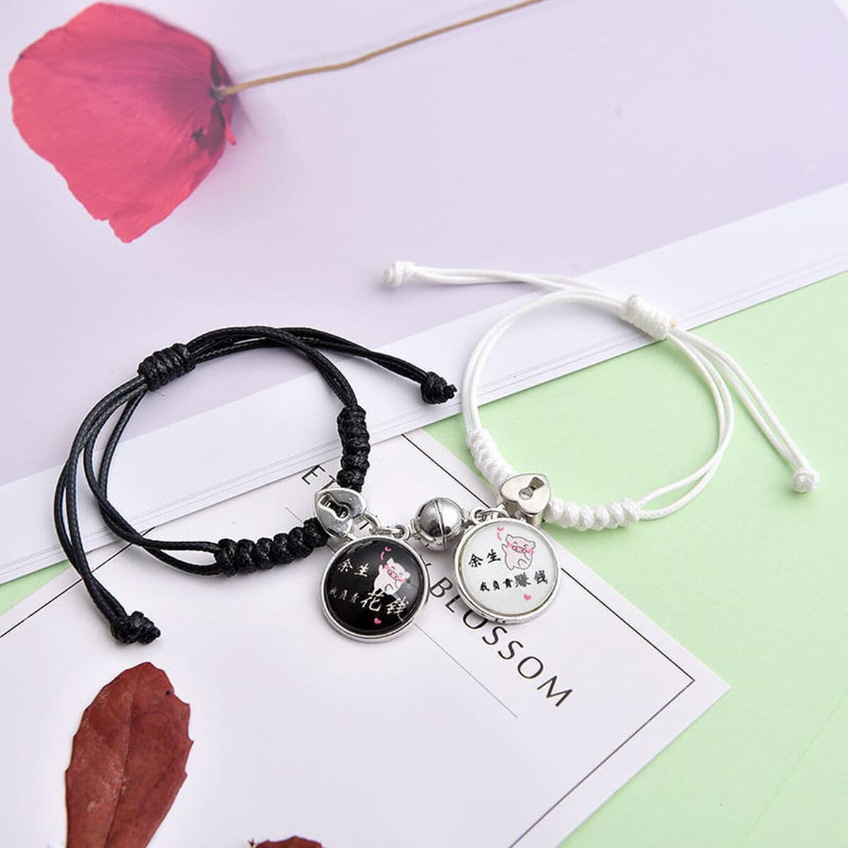 Магнитный пара сосать браслет для парня милый и свежий Подготовка пары BFF студент Ручная Веревка женский памятный подарок