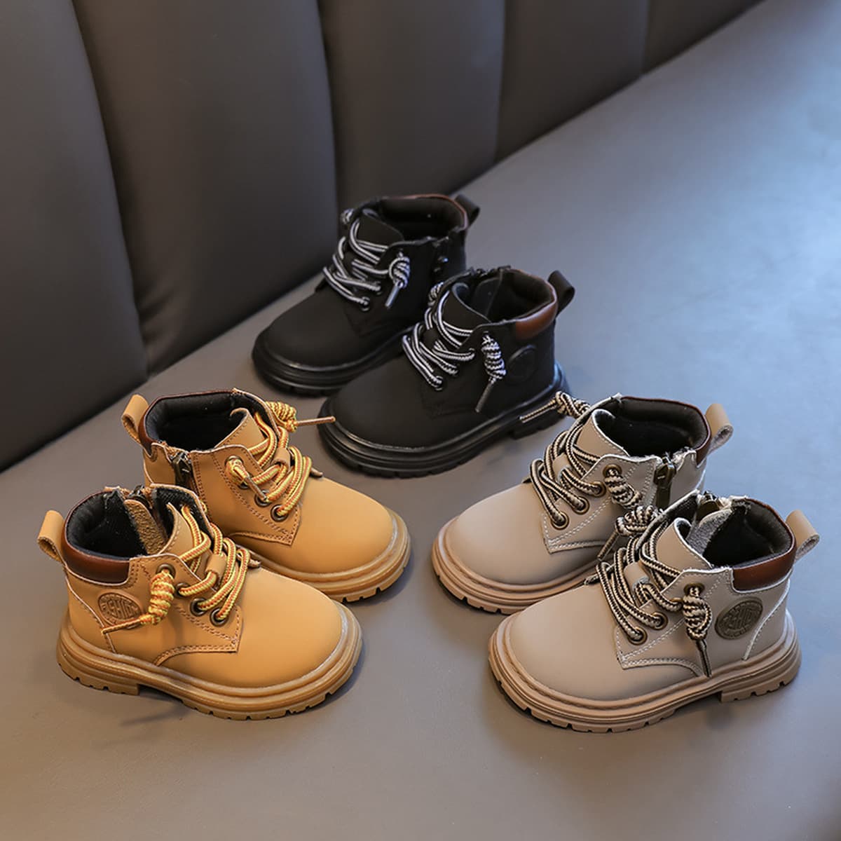 Детские ботинки Martin для весны и осени, желтые ботинки для малышей, детская обувь для детей от 1 до 3 лет, осенние и...