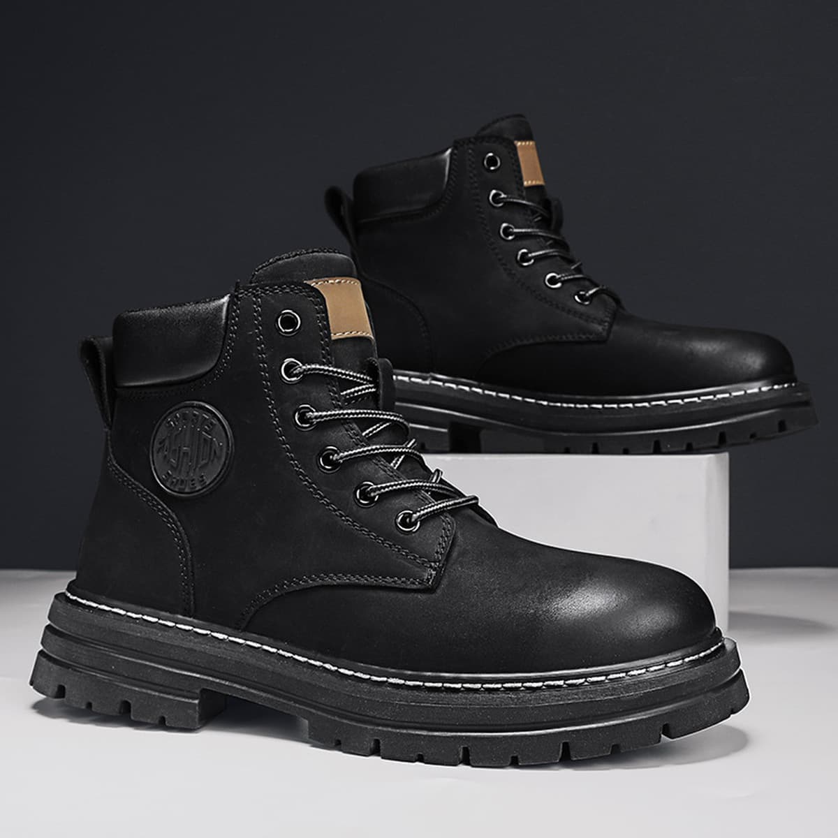 Мужские ботинки Putian с внутренней утолщенной подошвой, которую нельзя кикнуть на открытом воздухе, походная рабочая обувь...