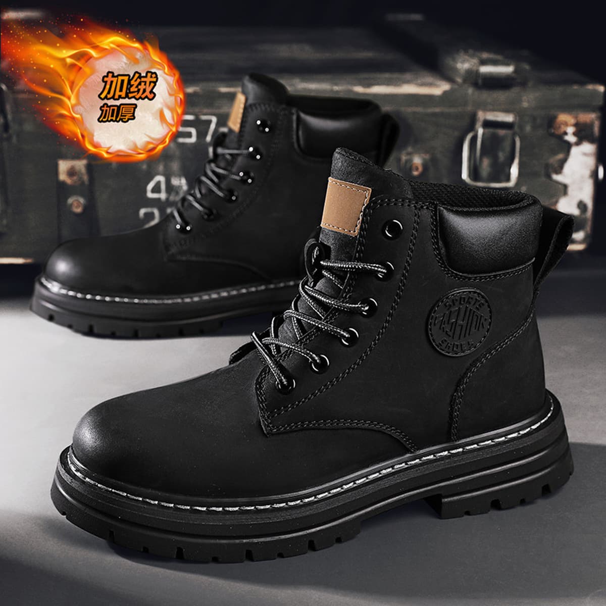 Мужские ботинки Putian с внутренней утолщенной подошвой, которую нельзя кикнуть на открытом воздухе, походная рабочая обувь...
