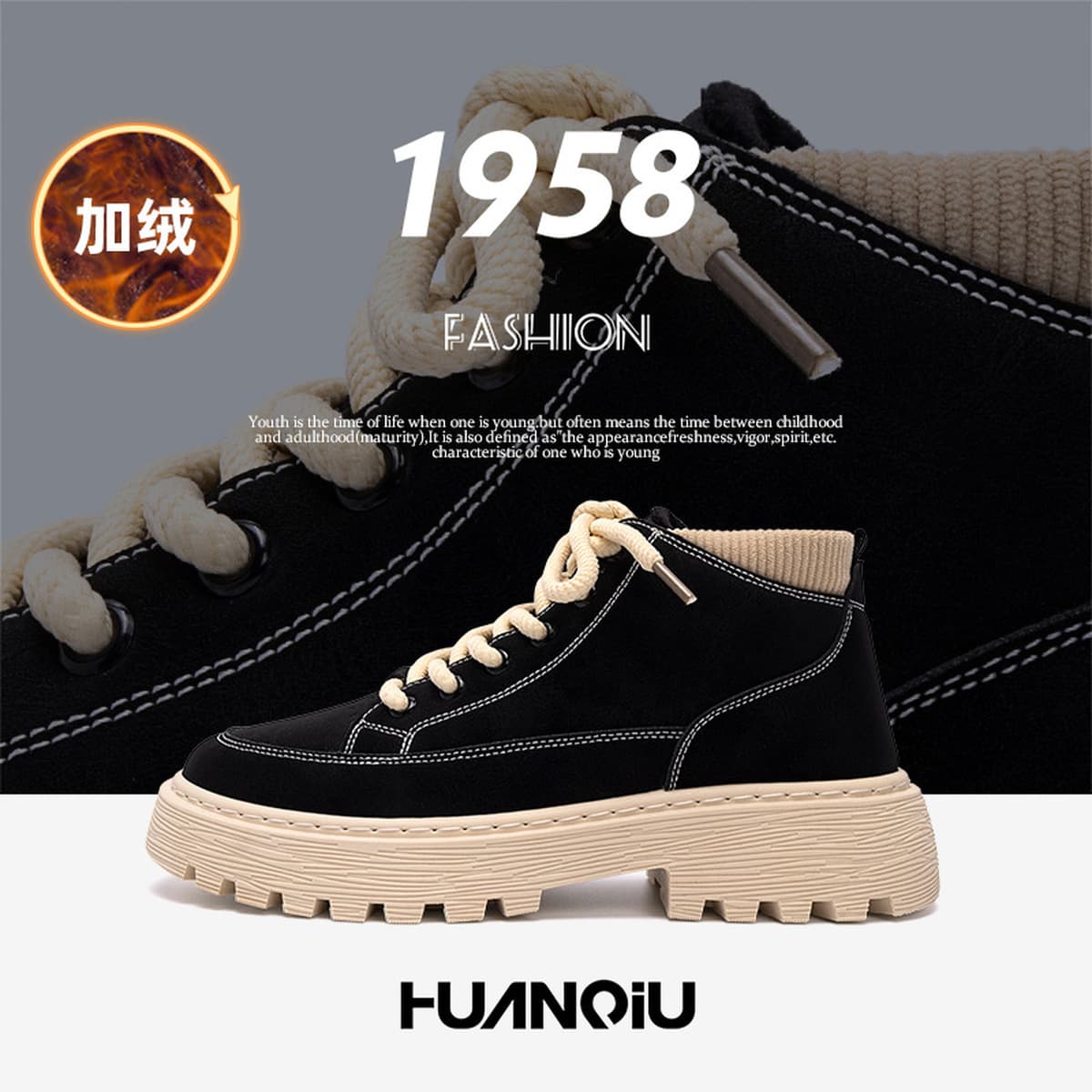 Универсальные теплые зимние ботинки на флисовой подкладке, новые, защищающие от холода, мужские снежные ботинки ZHQ-HY653-1