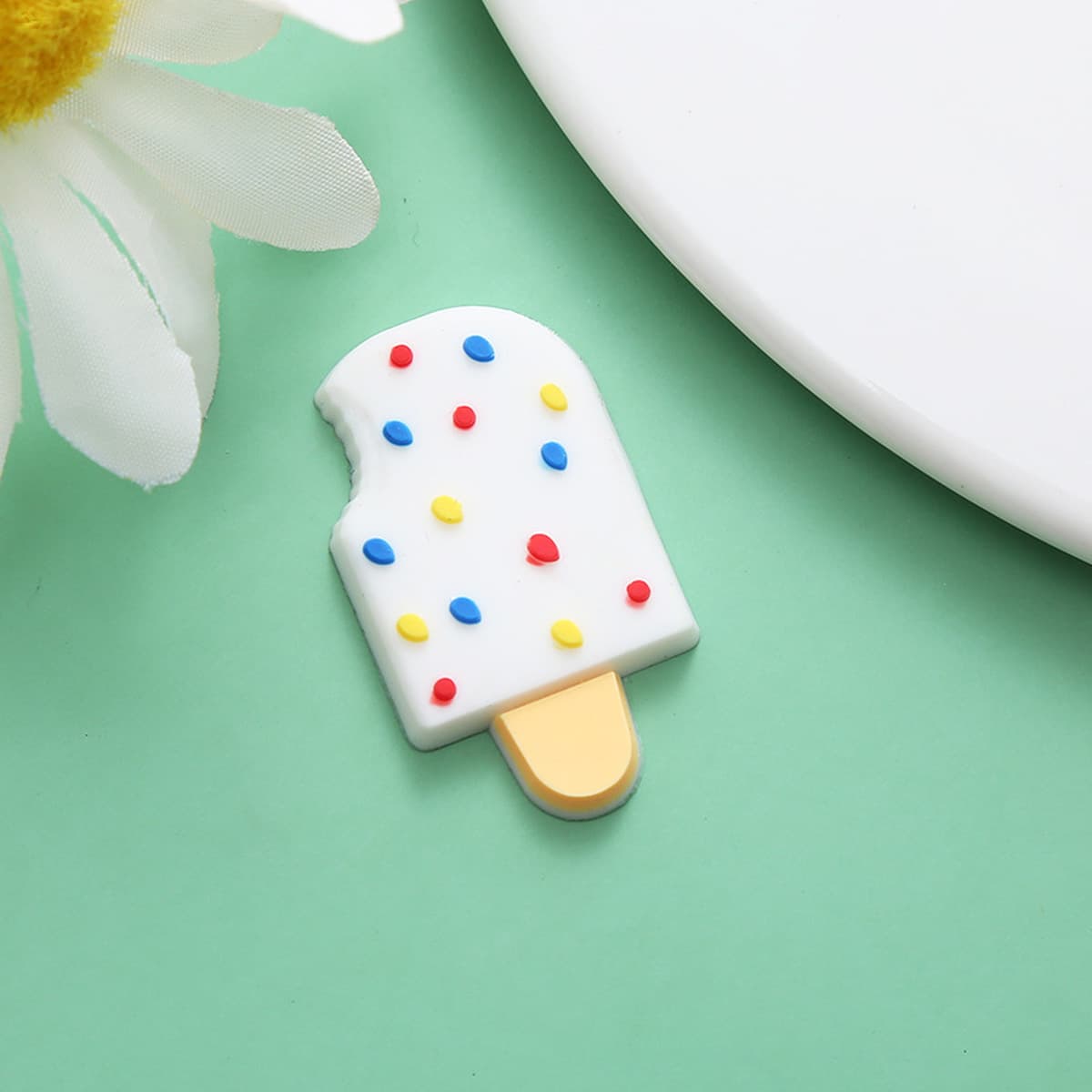 Креативные отверстия обувь аксессуары декоративные мультфильм милый мороженое ПВХ мягкие резиновые аксессуары для рукоделия...