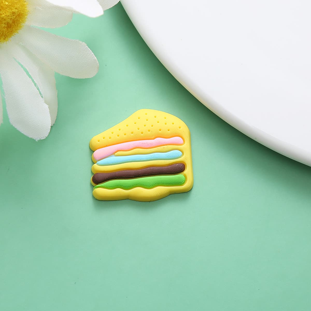 Креативные отверстия обувь аксессуары декоративные мультфильм милый мороженое ПВХ мягкие резиновые аксессуары для рукоделия...