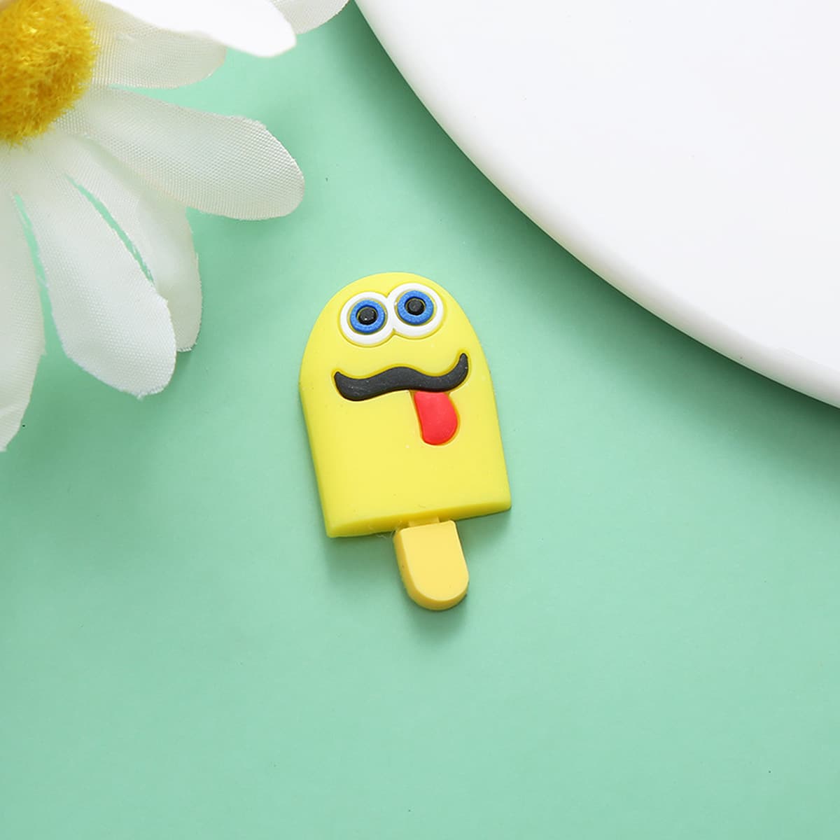 Креативные отверстия обувь аксессуары декоративные мультфильм милый мороженое ПВХ мягкие резиновые аксессуары для рукоделия...