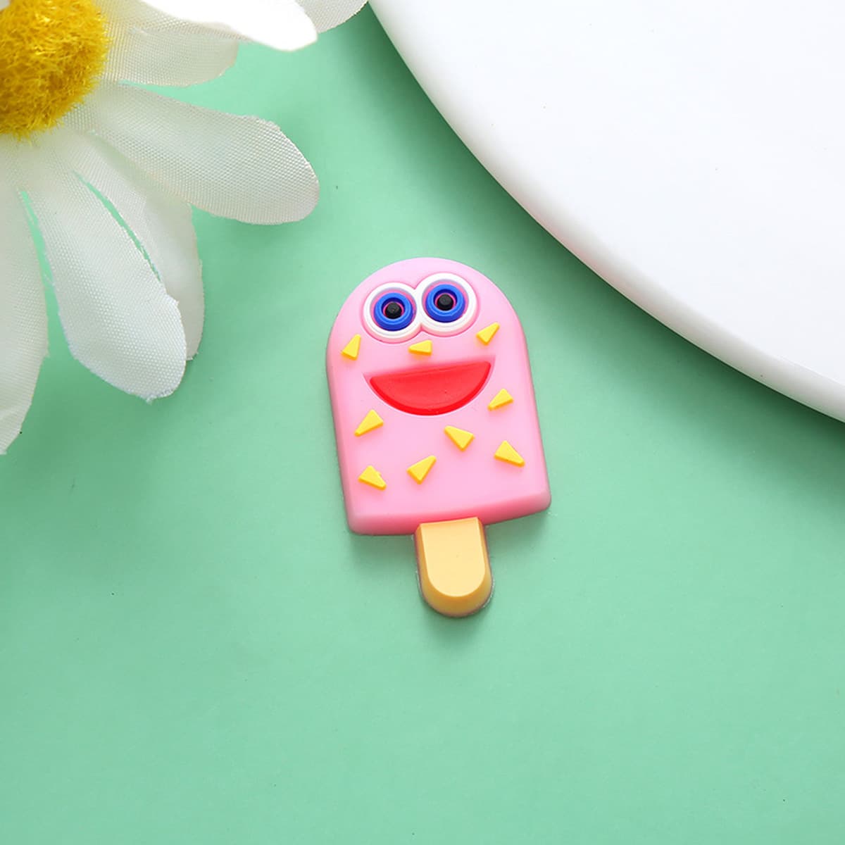 Креативные отверстия обувь аксессуары декоративные мультфильм милый мороженое ПВХ мягкие резиновые аксессуары для рукоделия...