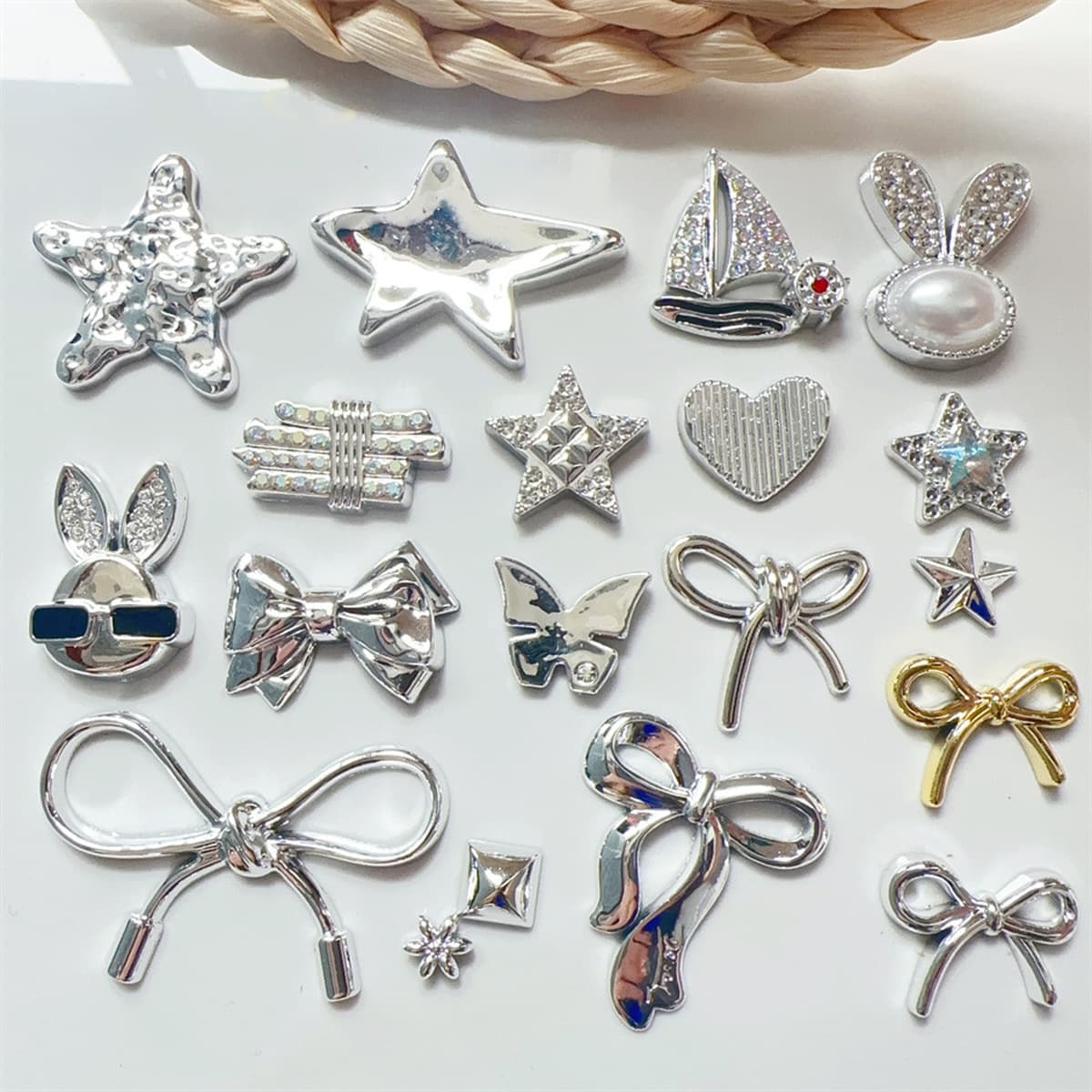 Новая серебряная серия морских звезд с бантами для парусного спорта аксессуары для мобильных телефонов