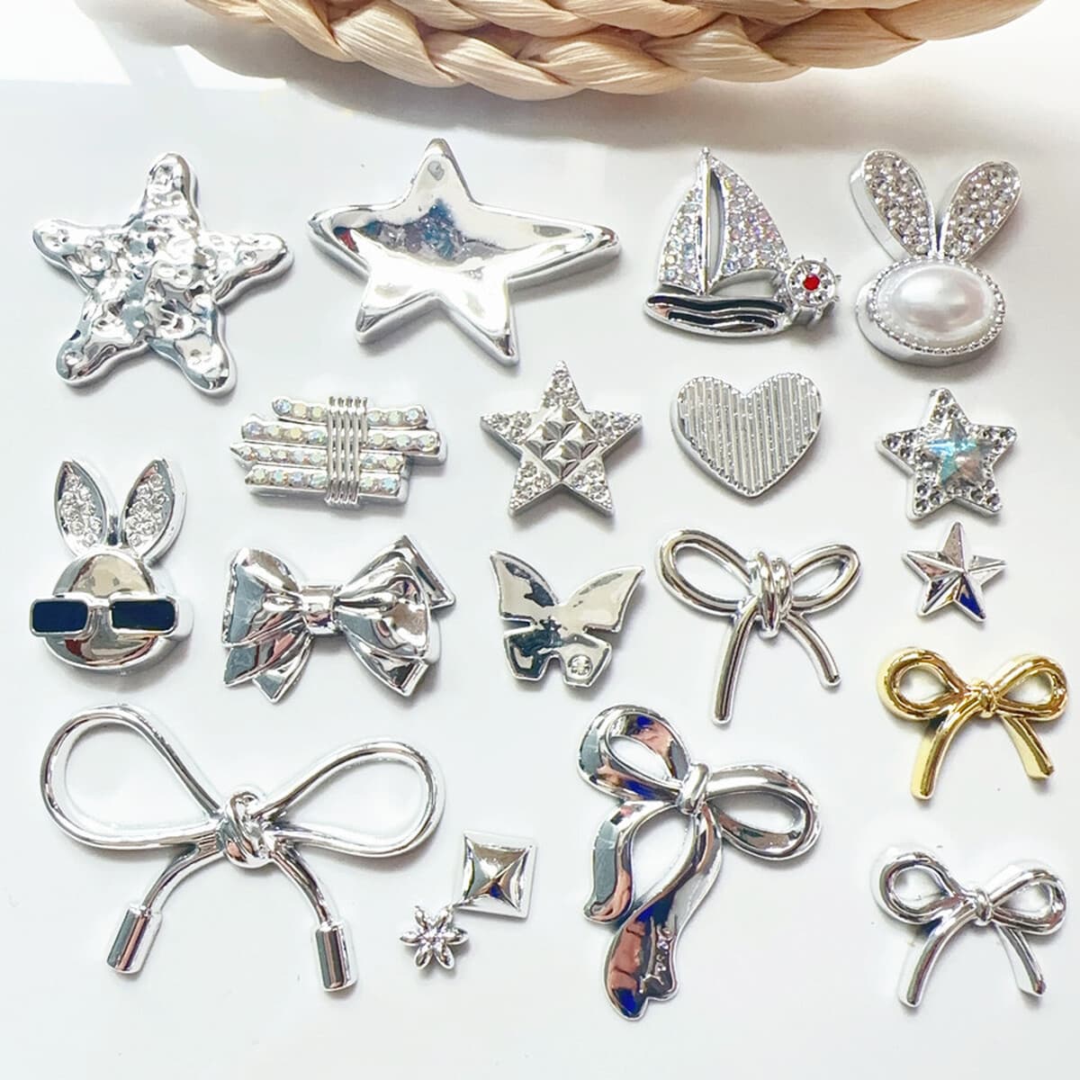 Новая серебряная серия морских звезд с бантами для парусного спорта аксессуары для мобильных телефонов