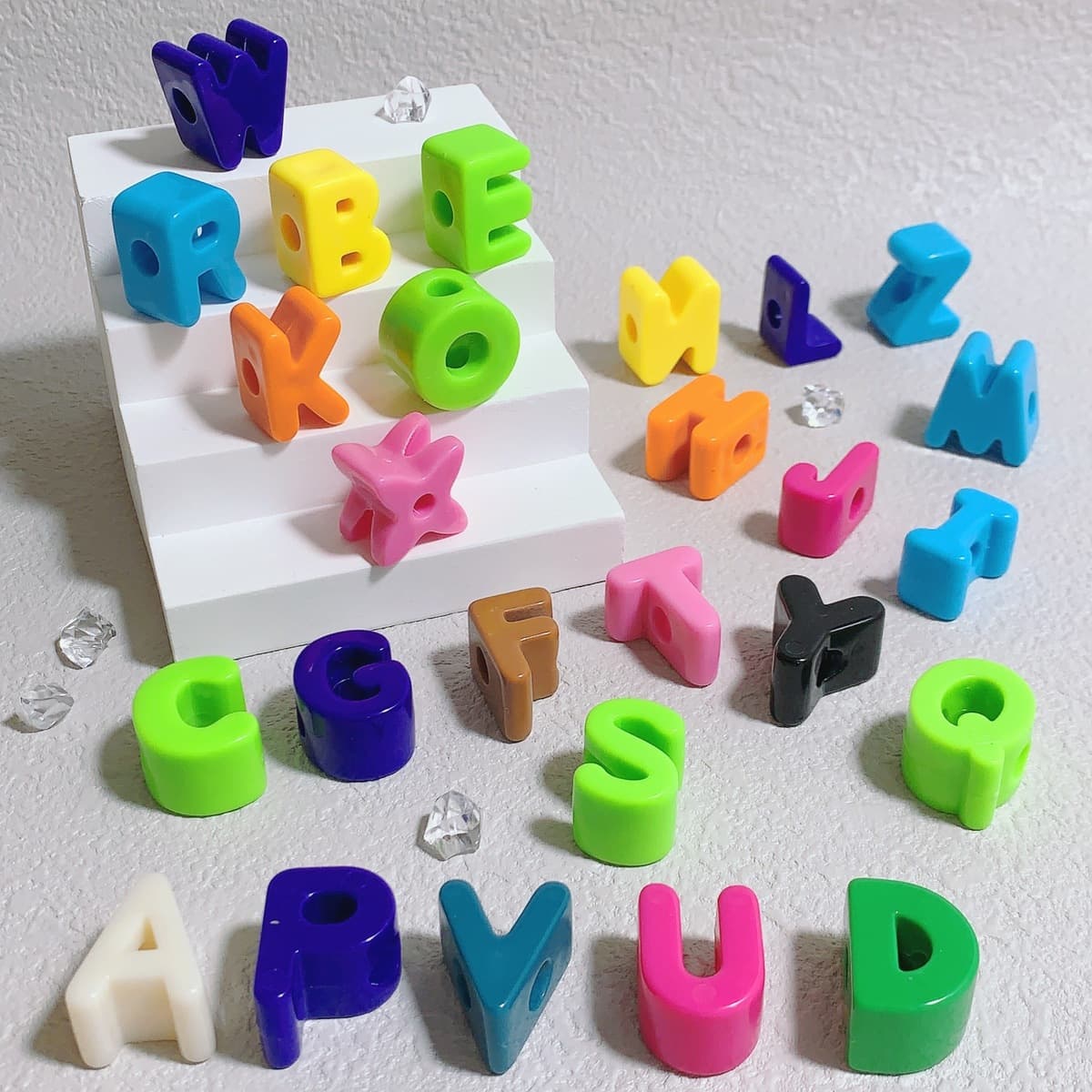 Macaron акриловая Повседневная Пряжка для обуви буквы и цифры из бисера DIY Пряжка для обуви ручной работы украшения...