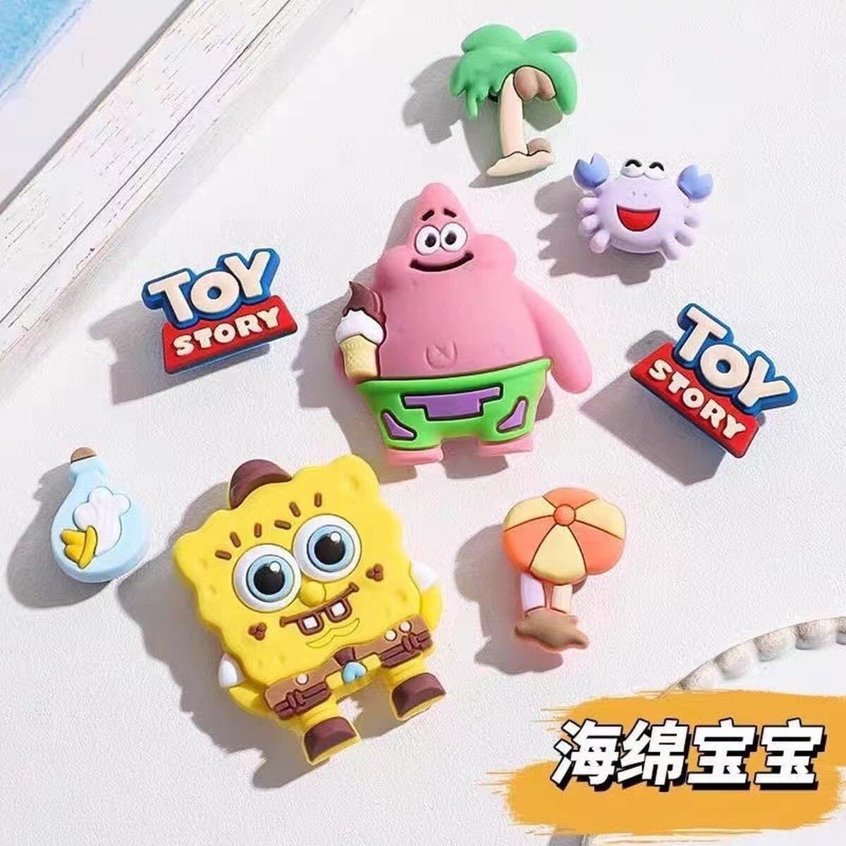 Пещерная обувь обувь цветочная обувь пряжка мультфильм мультфильм набор аксессуаров серии пещерная обувь декоративная пряжка...