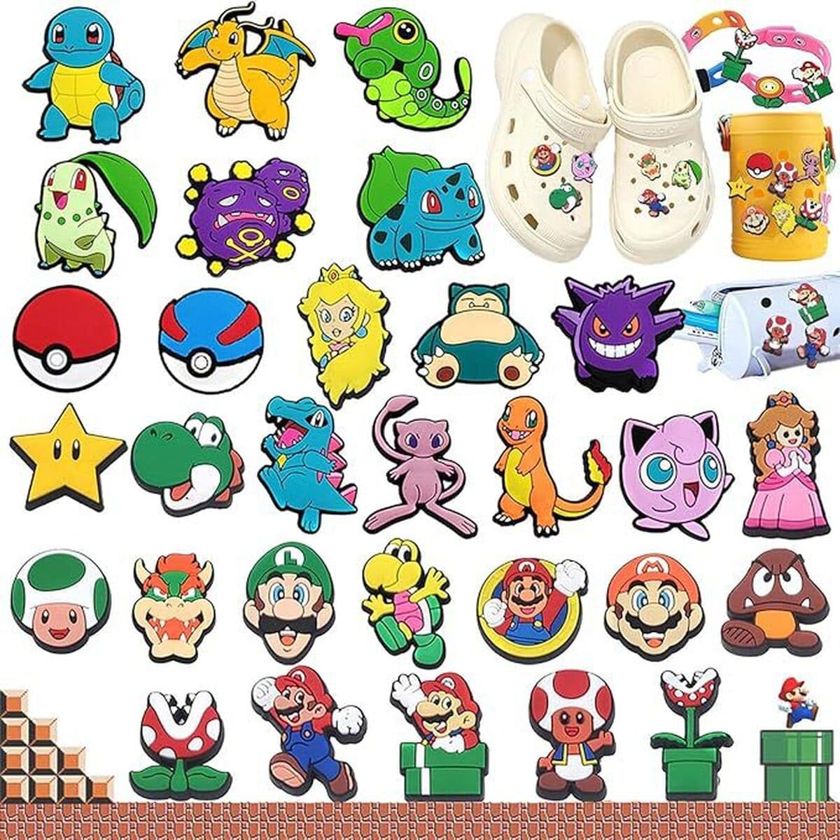 Пещерная обувь обувь цветочная обувь пряжка мультфильм мультфильм набор аксессуаров серии пещерная обувь декоративная пряжка...