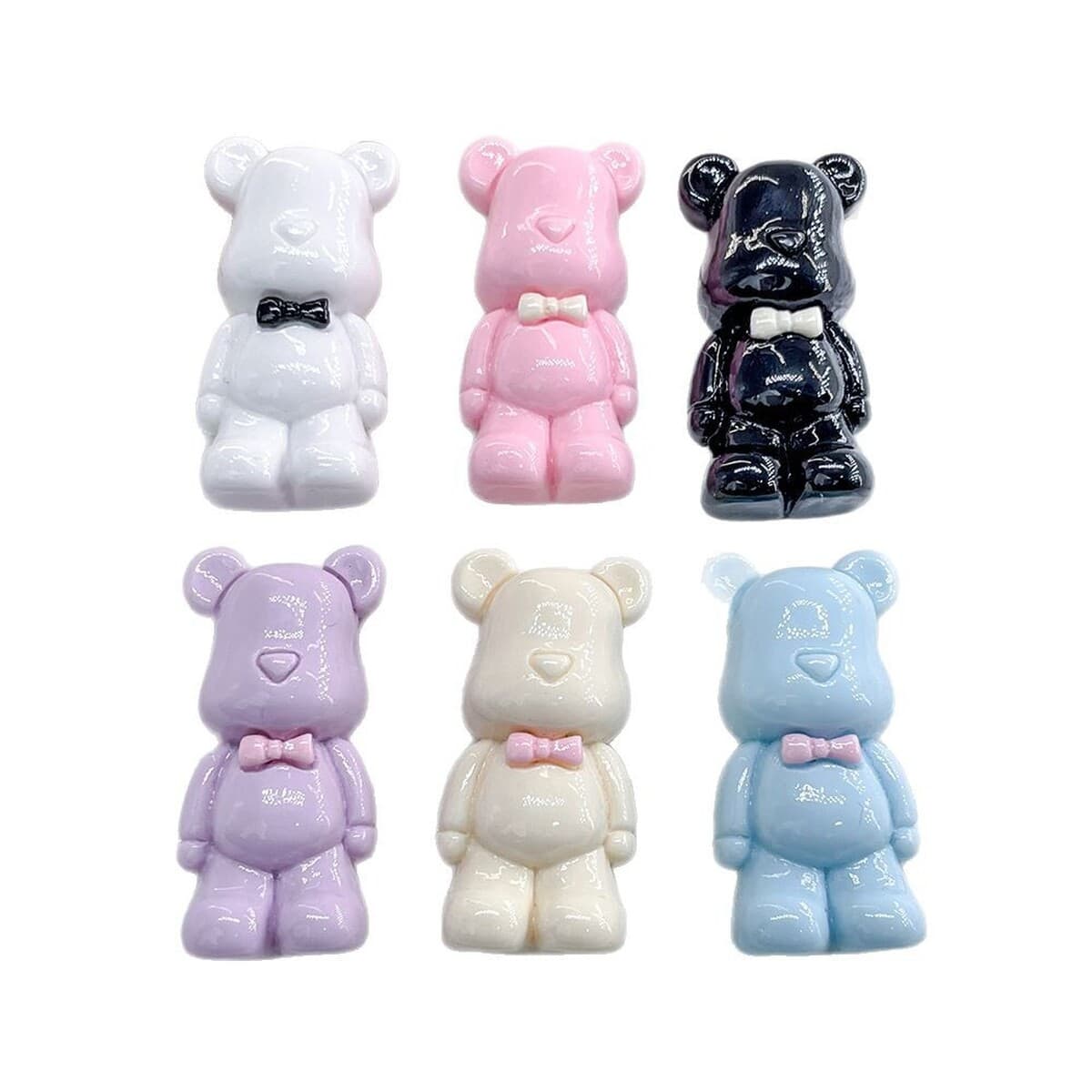 Мультяшный бантик с допамином, медведь, смола, маленькие аксессуары, чехол для мобильного телефона «сделай сам», пряжка для...