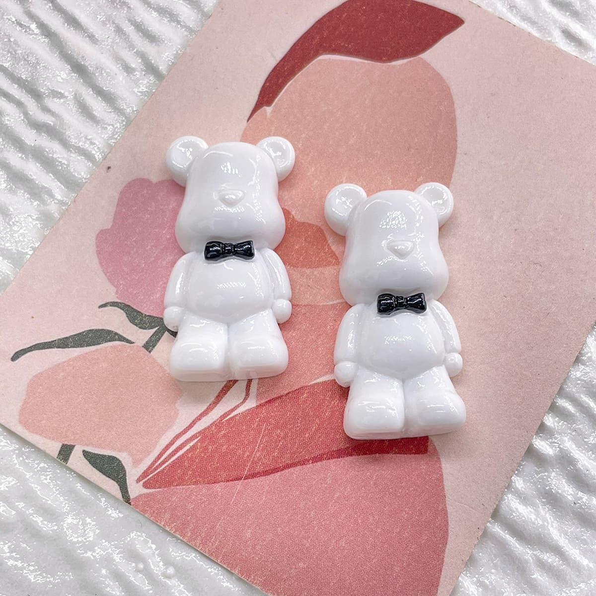 Мультяшный бантик с допамином, медведь, смола, маленькие аксессуары, чехол для мобильного телефона «сделай сам», пряжка для...