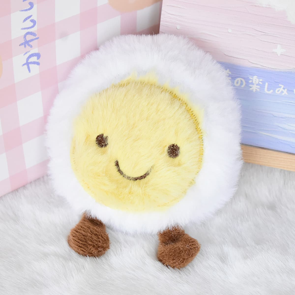 Мультяшная скрипучая плюшевая подвеска, кукла, головной убор, брошь, сумка, обувь, декоративные аксессуары, подвесные...